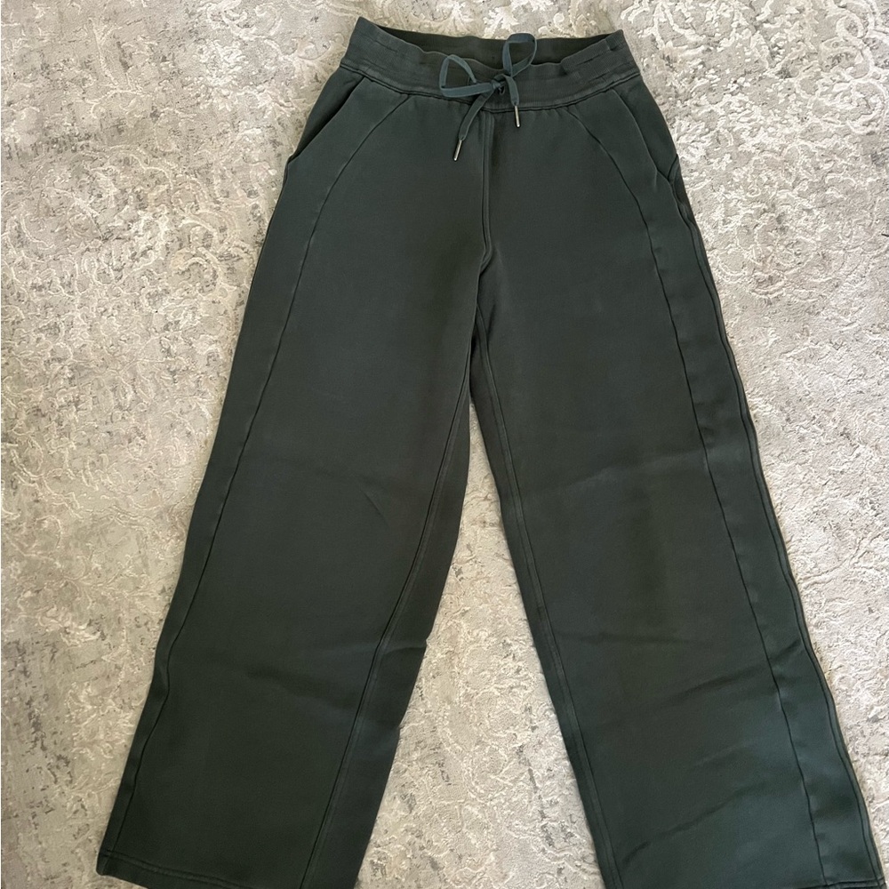 Lululemon Athletica Dark Green Track Pants